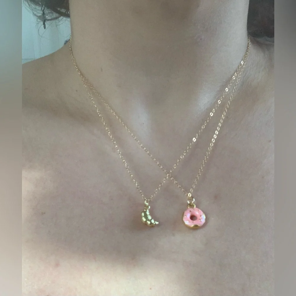 Le Petit Croissant Gold Fill Necklace - Picture 2 of 4